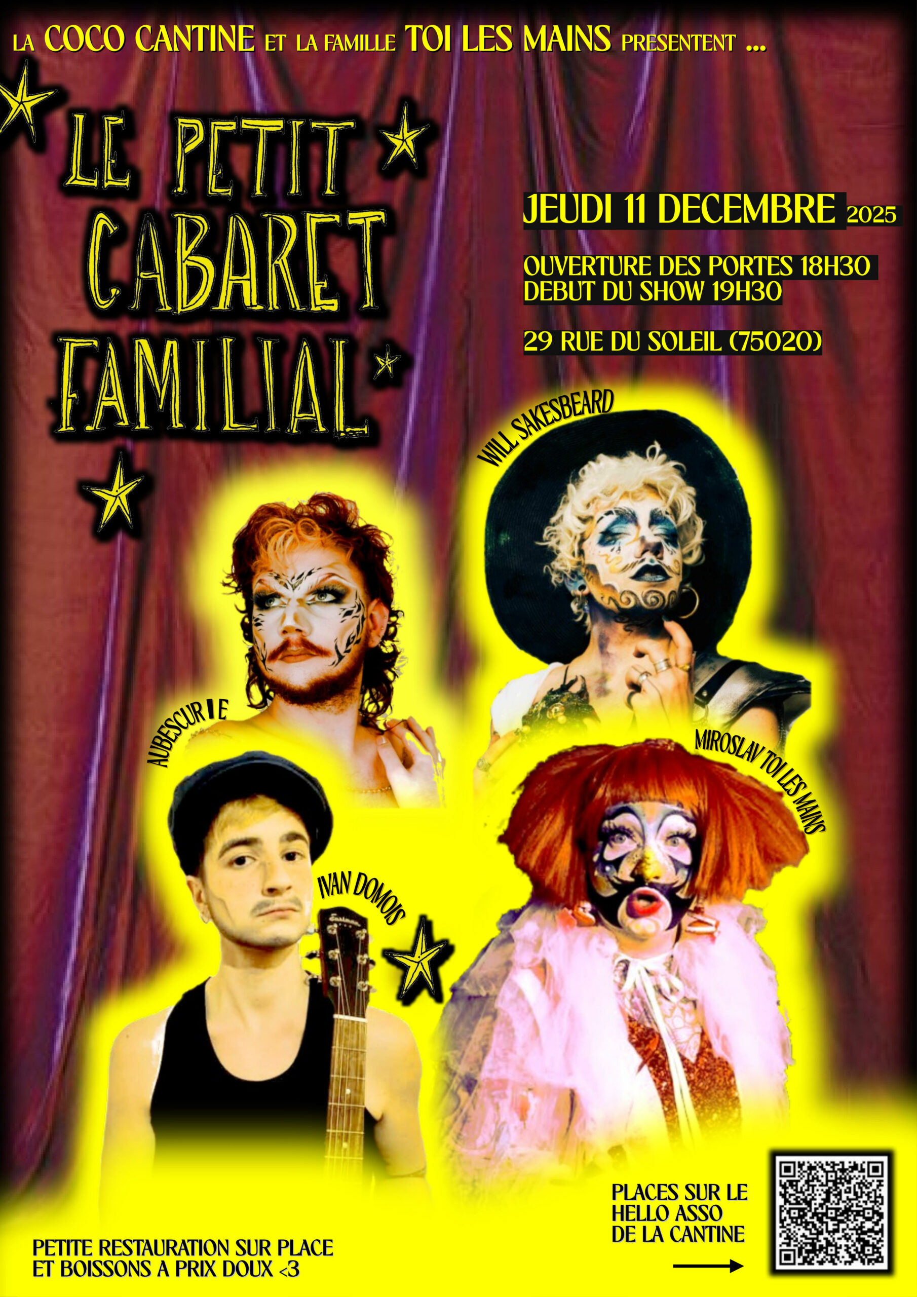 Le petit cabaret – jeudi 11 décembre